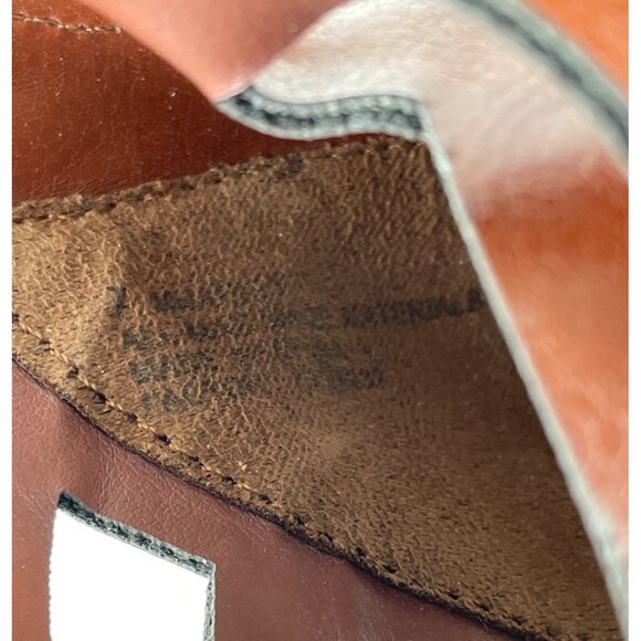 Material Girl Brown Gladiator Cut Out Peep Toe Wedge Sandals Size 7 - Picture 10 of 12